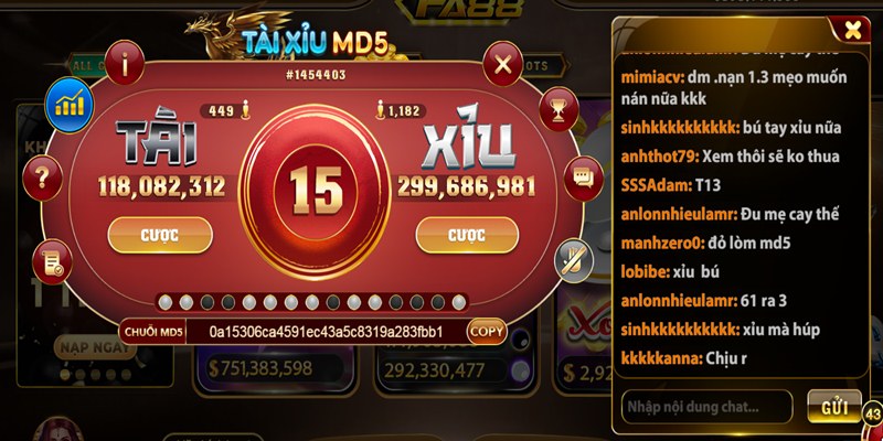 Tài Xỉu Md5 – Tựa Game Đổi Thưởng Số 1 Tại FA88
